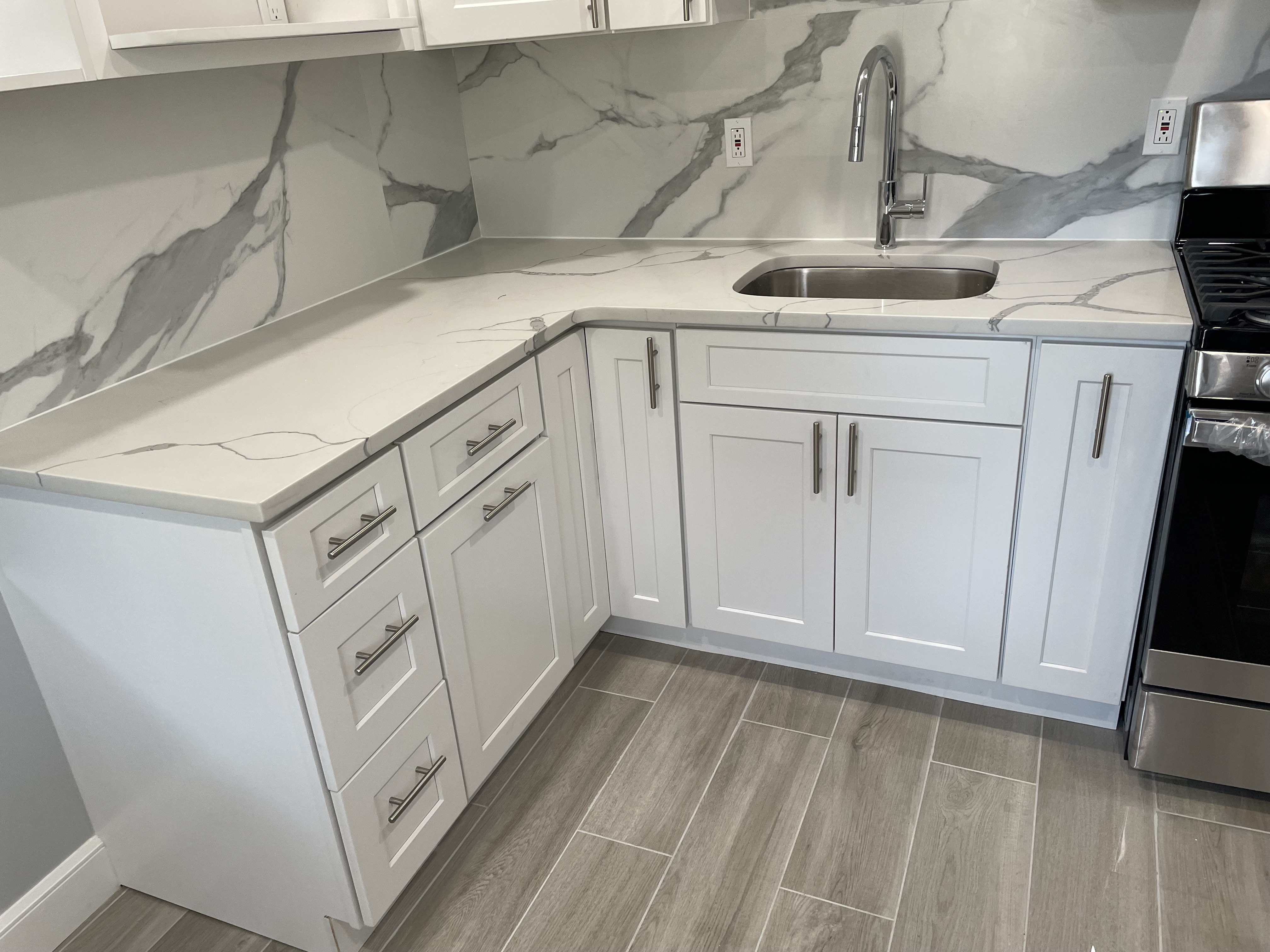 Kitchen remodel completed by Emerald Home Construction in Long Island NY